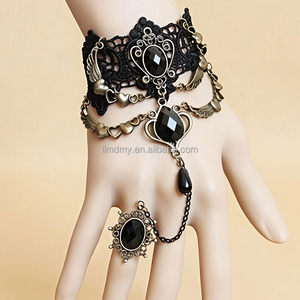 Gargantilla de Encaje Negro Gótico Vintage para Bodas, Gargantilla de Encaje para Damas de Honor, Disfraz de Lencería Erótica, Fiestas Nupciales - Product Image 4