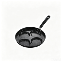 Poêle à petit-déjeuner multi-formes en fonte antiadhésive pour la cuisine domestique, avec grille pour œufs, burgers et steaks, fond en acier inoxydable, pour toute la famille