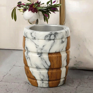 Porta Incienso de Madera con Aspecto de Mármol, Quemador de Incienso Hecho a Mano, Decoración Aromática para Escritorio, Hogar o Templo - Product Image 2