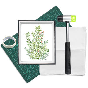 Kindergarten Children's DIY <b>Tie</b>-<b>Dye</b> Fabric Tool <b>Kit</b> Small Rubbing Hammer for Plant Leaf Dyeing for Plant Leaf Rubbing - Product Image 4