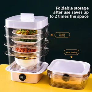 Wholesale Sanming Insulated Stackable Transparent Multi-layer Plastic Dust-Proof Food <strong>Cover</strong> for Leftover Food - Product Image 1