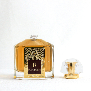 New Design Elegant Luxury 100Ml Fragrance Bottle Golden <b>Perfume</b> Glass <b>Atomizer</b> Bottle With Box - Product Image 5