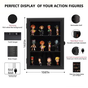 Vitrine de Noël 2026, vitrine de présentation, vitrine pour figurines, vitrine pour figurines à tête oscillante, boîte à ombre, armoire murale - Product Image 5