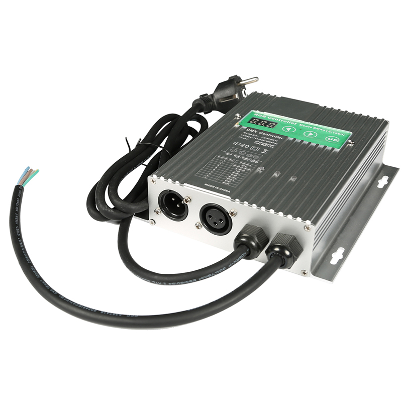 AC110V AC220V 2000W Digital Control Signal Output 110-220V 3 Channels DMX 512 RGB LED Controller Decoder