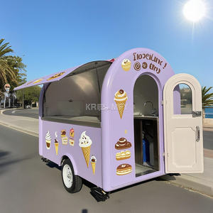 Carrito de Comida Móvil Estándar Europeo 2025, Remolque Rápido para Café y Helados, Quiosco en Venta - Product Image 4