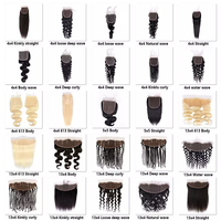 Mèches brésiliennes naturelles vierges de qualité supérieure, avec closure, hd transparent, swiss lace closure