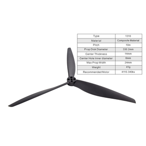 Gemfan X Klasse 1310 <span class=keywords><strong>3</strong></span> (2cw + 2ccw) 10 Inch Propeller <span class=keywords><strong>3</strong></span> Blade Borstelloze Motor Fpv Propeller Drone Accessoires Voor Rc Fpv Racing - Product Image 3