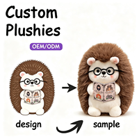 Services de personnalisation OEM : Jouets en peluche hérisson, Fournisseur d'usine en gros, Services de muestreo rapide et de prototypage.