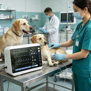 Moniteur patient vétérinaire multiparamétrique médical avec écran de 12,1/14/15 pouces, moniteur patient vétérinaire pour animaux - Product Image 5