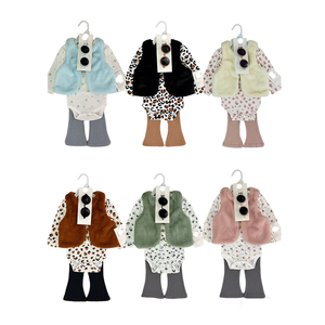 Conjuntos de Ropa <span class=keywords><strong>para</strong></span> Bebés a Precio Económico, Conjunto de Primavera con Pelele + Pantalones + Chaqueta + <span class=keywords><strong>Gafas</strong></span>, Conjuntos de Alta Calidad de 4 Piezas <span class=keywords><strong>para</strong></span> Niñas - Product Image 2