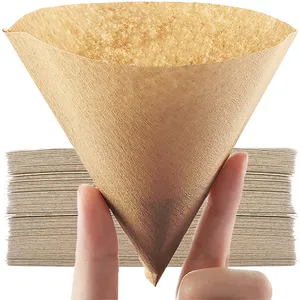 Bruin Taps Toelopend Draagbaar Koffiefilterpapier V60 Pot Koffiefilterpapier