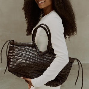 Conjunto de Bolsos de Mano de Gran Capacidad para Mujer, Estilo Vintage, de Cuero Sintético de Ganchillo, con Logotipo Personalizado, para Viajes, Casual, al Aire Libre, <span class=keywords><strong>Verano</strong></span>, Playa - Product Image 3