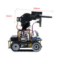 Kit de Coche Robot de Combate con Cámara y Orugas, Juguete Inteligente Educativo para Aprender a Programar, Conjunto Programable DIY para Arduino