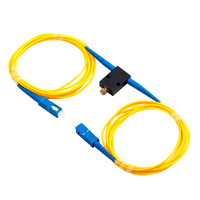 Modo único 0-60dB SC LC FC UPC Atenuador de fibra óptica variable VOA en línea VOA