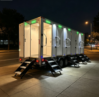 Toilettes mobiles portables pour sites événementiels isolés avec lavabo intégré