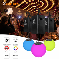 Système de Lifting Motorisé pour Boules Lumineuses Cinétiques LED RGBW DMX512 pour Scène, Plafond, Mariage, Concert, Boîte de Nuit