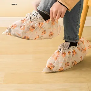 50pcs/bag Non Woven Shoe Cover Cleanroom Printed Cartoon Disposable Shoe Foot Covers For Kids Children Girls