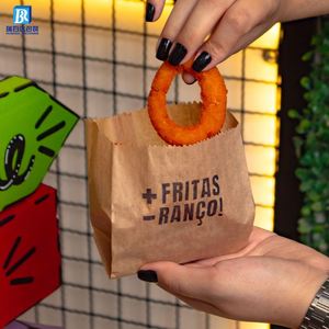 Eco-Friendly <b>Custom</b> Printed PE Coated <b>Wax</b> Bread Paper Bag Oil Proof Kraft Paper for Chips Pizza Milk - Product Image 3