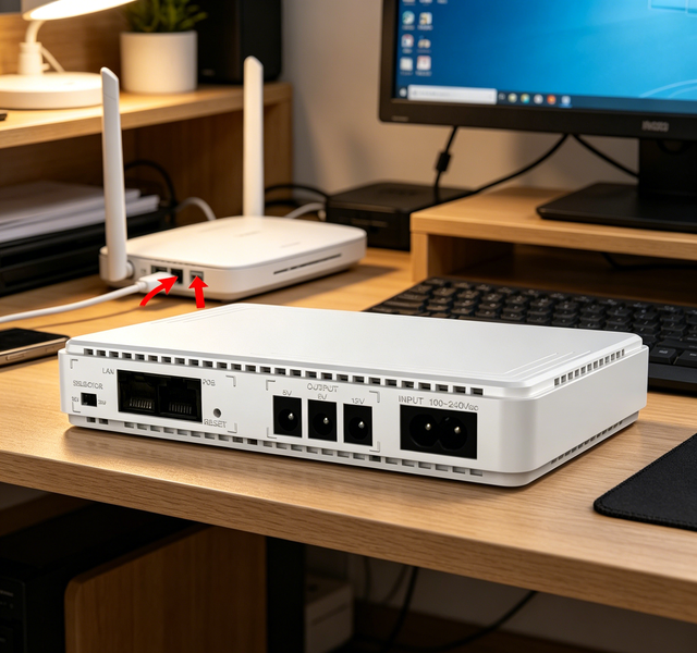 Congo Importer Focus Mini UPS Router Backup Battery 21W Factory Direct Supply
