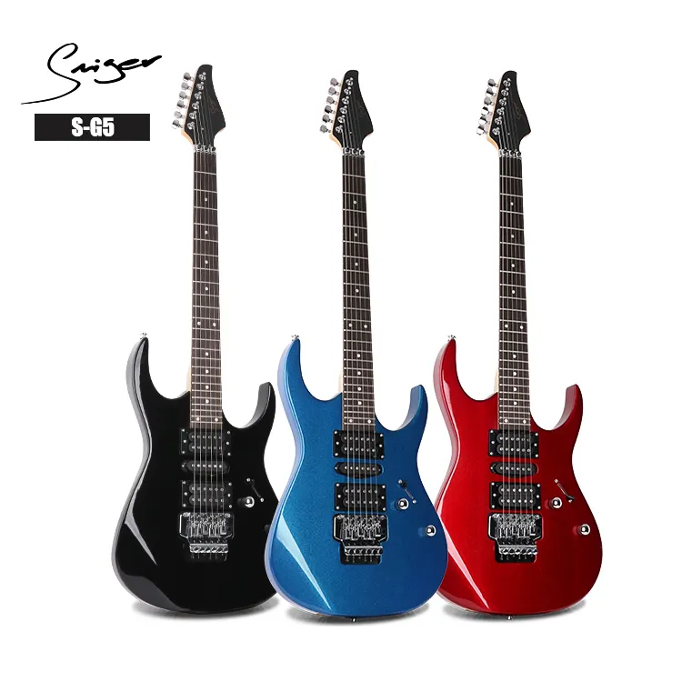 Nhà cung cấp bán buôn Chứng Khoán Alder cơ thể Bốn màu có sẵn Floyd Rose cầu phong cách guitar điện