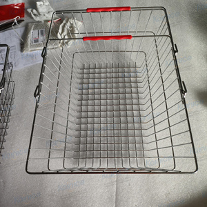 Kainan mạ điện thép dược hàng tạp hóa mua sắm dây lưới giỏ lưới lưới 2-xử lý bền giỏ cầm tay cho siêu thị - Product Image 5