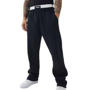 Pantalones Deportivos Casuales Negros de Poliéster con Doble Cintura, Transpirables, Cálidos, para Correr, de Alto Rendimiento, para Ejercicio Diario - Product Image 3