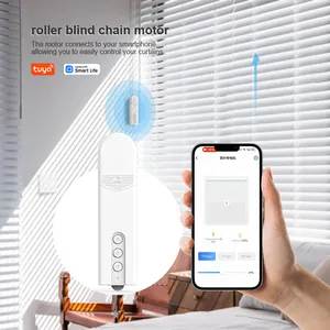 Moteur de rideau à chaîne motorisé intelligent Tuya moteur d'entraînement à télécommande sans fil WiFi BT automatique pour stores ouvreurs volets