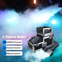 Machine à fumée électrique 3000W en métal à jet bas, télécommande, base à eau, 8 canaux DMX, 8 atomiseurs, pour scène, DJ, mariage, discothèque