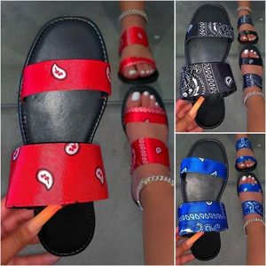 Pantuflas de Satén para Mujer, Económicas, de Dos Tiras, de Tela, Planas, Tipo Sandalias - Product Image 3