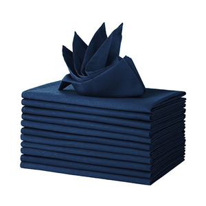 Khăn ăn <span class=keywords><strong>polyester</strong></span> hình vuông 16x16 inch siêu đơn giản, không nhăn, dùng cho đám cưới, tiệc, nhà hàng và trang trí đồ ăn - Product Image 2