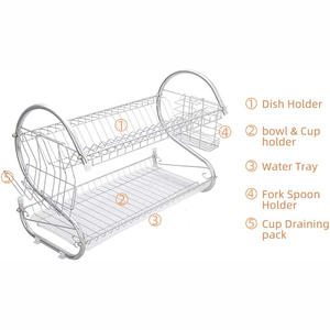 Wideny-<span class=keywords><strong>escurreplatos</strong></span> de plástico con cubierta, cocina moderna para el hogar, 3 niveles, verde, ecológico, tipo casa, extraíble - Product Image 6