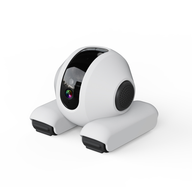 AI Smart Walkable 2MP FHD 1080P Pet and Baby Monitoring Camera with 6000mAh Night Vision PTZ Wi-Fi Connection and Storage Card