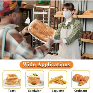 Clear Bread Bags 30Pcs With 50Pcs Ties For Loaf <b>Storage</b> <b>Kitchen</b> Freshness Preservation Food Grade Material - Product Image 6