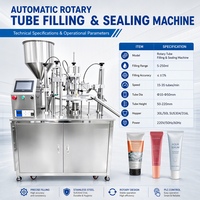 Machine de remplissage et de scellage automatique de tubes pour crèmes vitaminées, crèmes à base de plantes, gels solaires et lotions