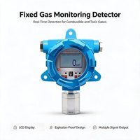 Industrial Explosion-proof Sulfur Dioxide Gas Detector Fixed SO2 Gas Monitor with LCD Display High Accuracy 1 Year Warranty