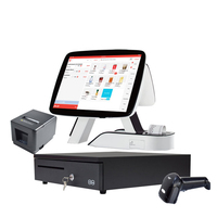Sistema POS Todo en Uno Zhongji A7D con Pantalla Táctil Blanca de 15 Pulgadas, Windows 10, Intel Quad-Core, 8GB/16GB de RAM DDR4, Almacenamiento de 64/128/256GB