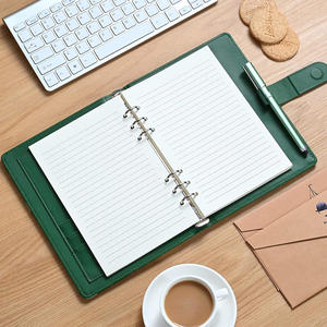 Carpeta A5 personalizada, agenda, planificador, diario de papel, cuaderno, encuadernación de hojas sueltas con cubierta de cuero, 6 anillos recargables - Product Image 2