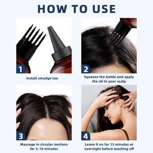 Großhandel 200ml Haarwuchsöl zur Kopfhautreinigung und Haarstärkung mit Rosmarin und Kräutern für Tägliches Haarwachstum - Product Image 2