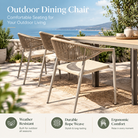 Gartenstuhl aus Aluminiumlegierung, Esszimmerstuhl für den Außenbereich, Terrassenstuhl mit Rückenlehne, moderner, minimalistischer Stuhl für Hof, Balkon und Terrasse