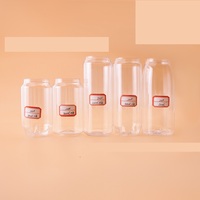 Personnalisé 300ml 500ml animal peut ouvrir facilement canette de boisson bouteille en plastique ajustement machine à sceller