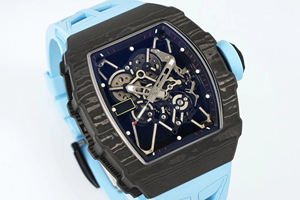 Reloj mecánico de alta gama para hombre, resistente al agua, con correa de goma y caja de fibra de carbono clásica, tendencia de moda - Product Image 2