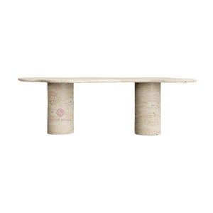 <span class=keywords><strong>Tavolo</strong></span> da pranzo ovale <span class=keywords><strong>Vintage</strong></span> minimalista Verde Alpi <span class=keywords><strong>rosso</strong></span> Beige travertino con cornice ovale <span class=keywords><strong>tavolo</strong></span> centrale per soggiorno elegante - Product Image 6