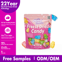 Mini Crush Bonbons croustillants Bonbons collations oursons gommeux lyophilisés