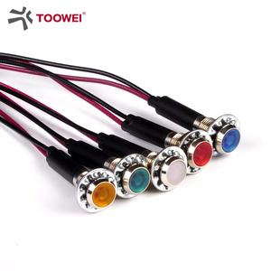 Toowei 8 mét màu xanh không thấm nước kim loại thí điểm tín hiệu chỉ số ánh sáng LED cho Dash Directional Xe Xe tải thuyền - Product Image 6