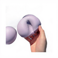 Jouet Squishy en Plastique Ultra-Adhésif et Ultra-Moelleux Saveur Taro, Effet Musculaire Souple, Rebond Lent, Anti-Stress Créatif