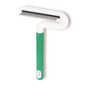 Forma a T animali domestici cani gatti Fine dentato spargimento spazzola pulci per pulci per capelli lunghi - Product Image 1