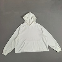 Hoodie coupe ample et courte en molleton bouclette 300 g/m² de haute qualité, fabriqué en Chine, pour marque