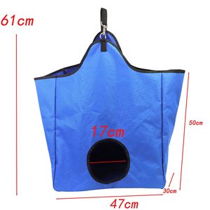 Bolsa para Heno de Caballo con Diseño de Alimentación Lenta para Uso en Establos y Exteriores, Color Azul - Product Image 5