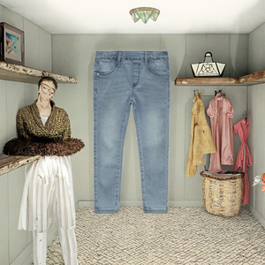 Nuevos Pantalones Casuales de Mezclilla para Mujer, Cintura Media, Corte Recto, Estilo Vintage, Versátiles para Invierno y Verano - Product Image 2