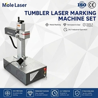 Machine de marquage laser à fibre JPT MOPA M7 30W avec accessoire rotatif pour gravure couleur sur gobelets en acier inoxydable